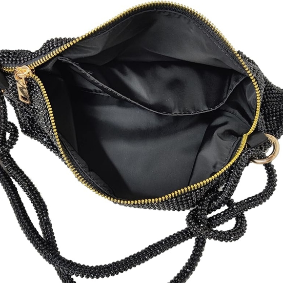 Black Rhinestone Bag - Picture 10 of 11